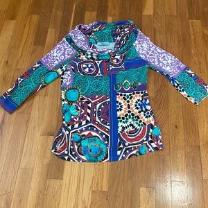 Blumarine Multicolor Patterned too med